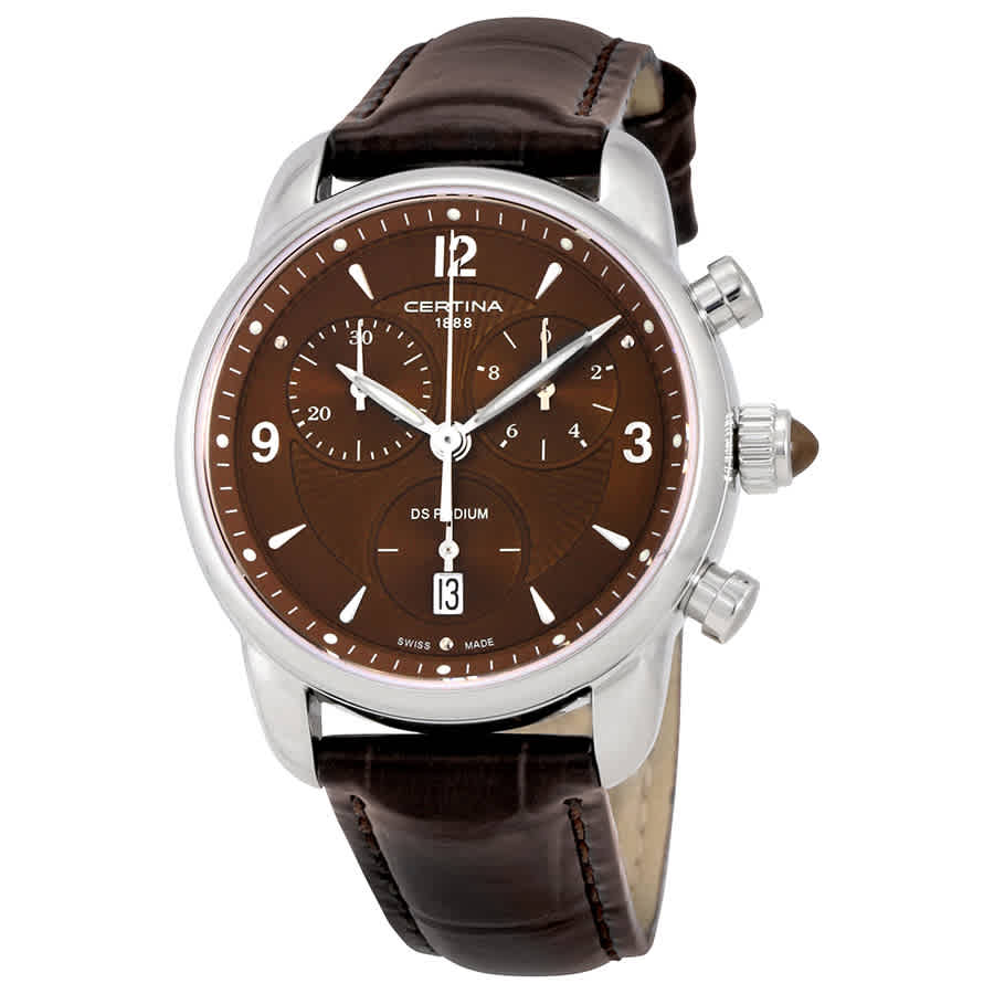 Certina DS Podium Chronograph Quartz Brown Dial Ladies Watch C0252171629700 175$
