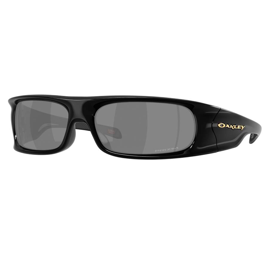 Oakley Highland OO9522 Prizm Grey Mirror Sunglasses - Polished Black/Prizm Black Mirror - Large