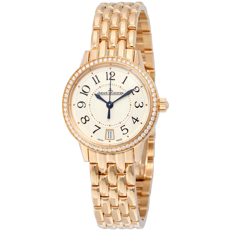 Jaeger LeCoultre Rendez-Vous Date Automatic Silver Dial 18kt Rose Gold Ladies Watch Q3512120