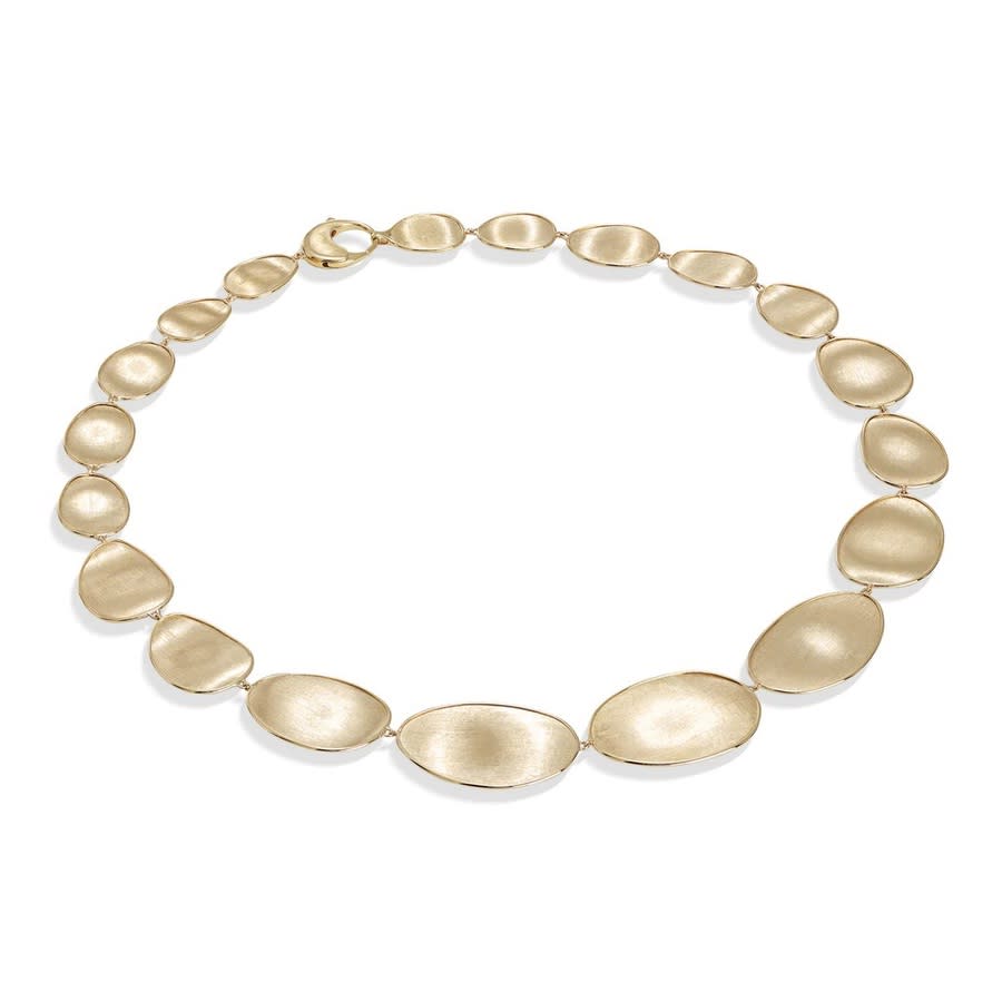 Marco Bicego Lunaria Collection 18k Yellow Gold Medium Graduated Collar - 18 inch
