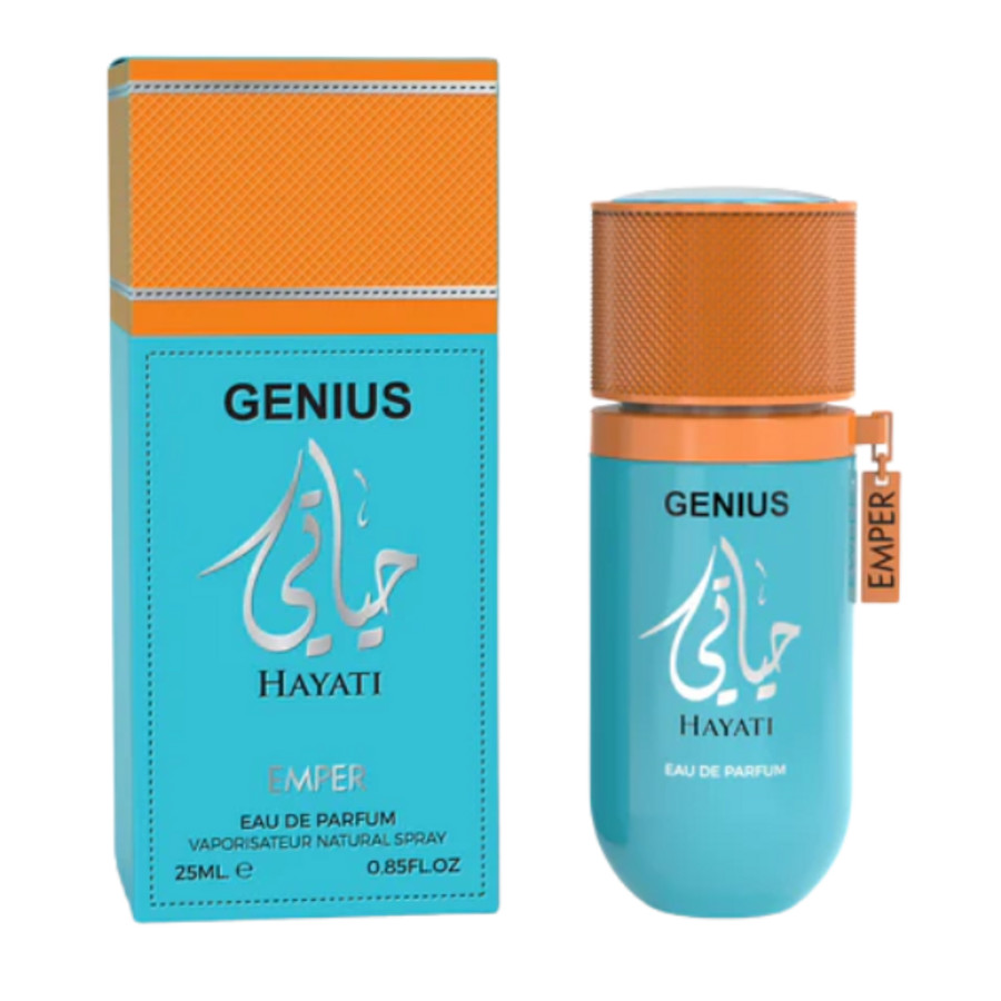 Emper Mens Genius Hayatu EDP Spray 0.85 oz Fragrances 6294021903684