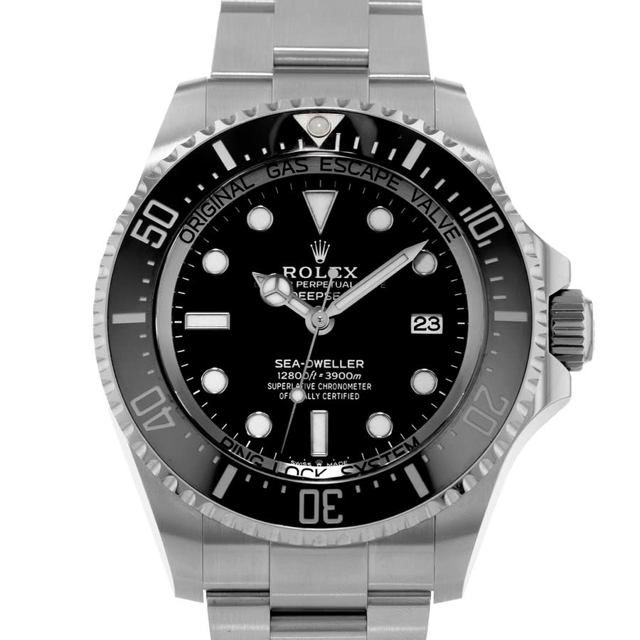 Preowned Rolex SeaDweller Deepsea Automatic Chronometer Black Dial Mens Watch 136660 BKSO