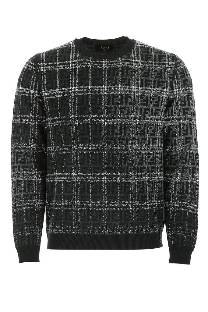 fendi black and white sweater
