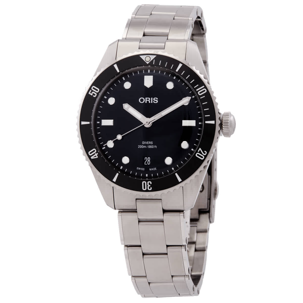 Oris Divers Date Automatic Black Dial Watch 01 733 7795 4054-SET 2100$