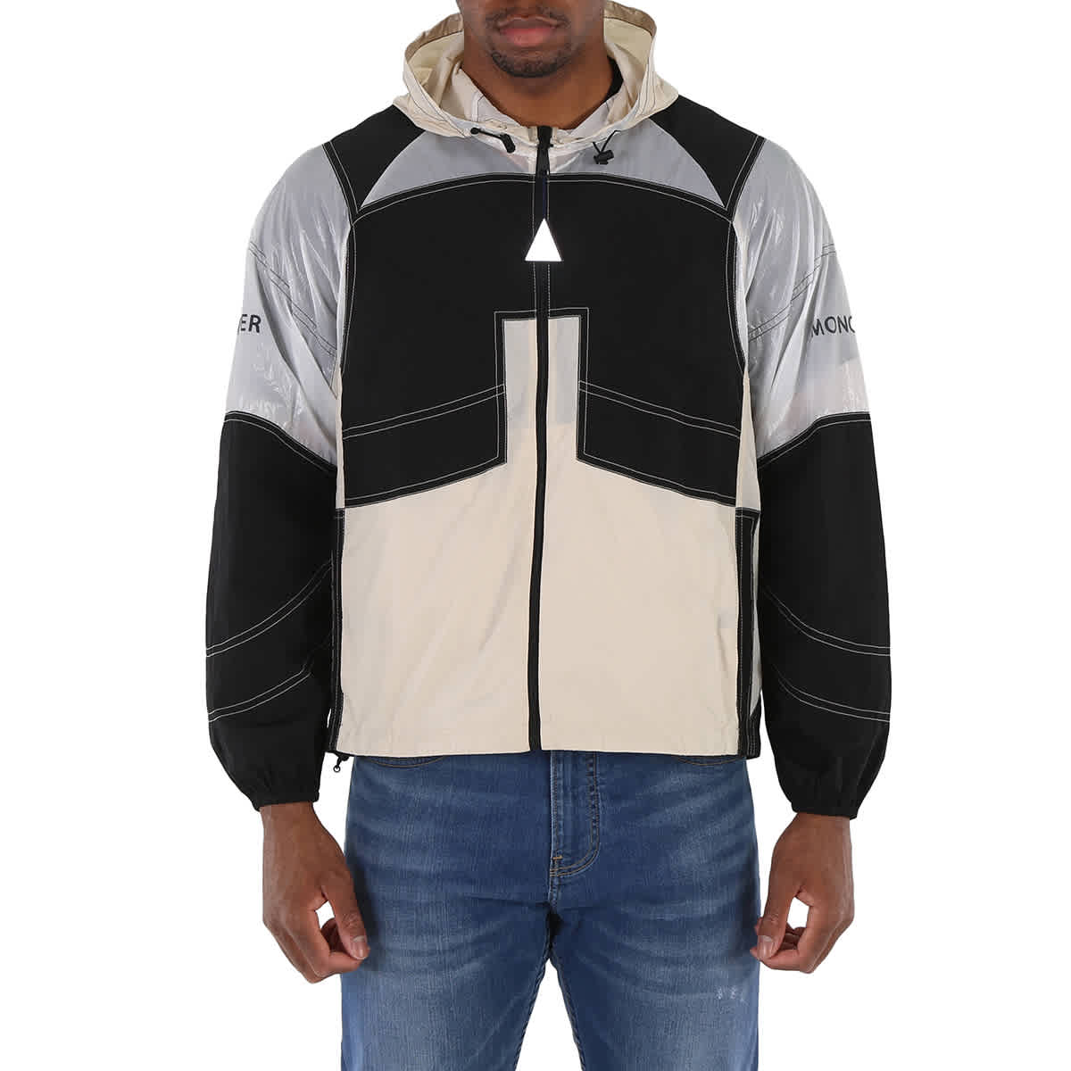 Moncler panelled jacket clearance
