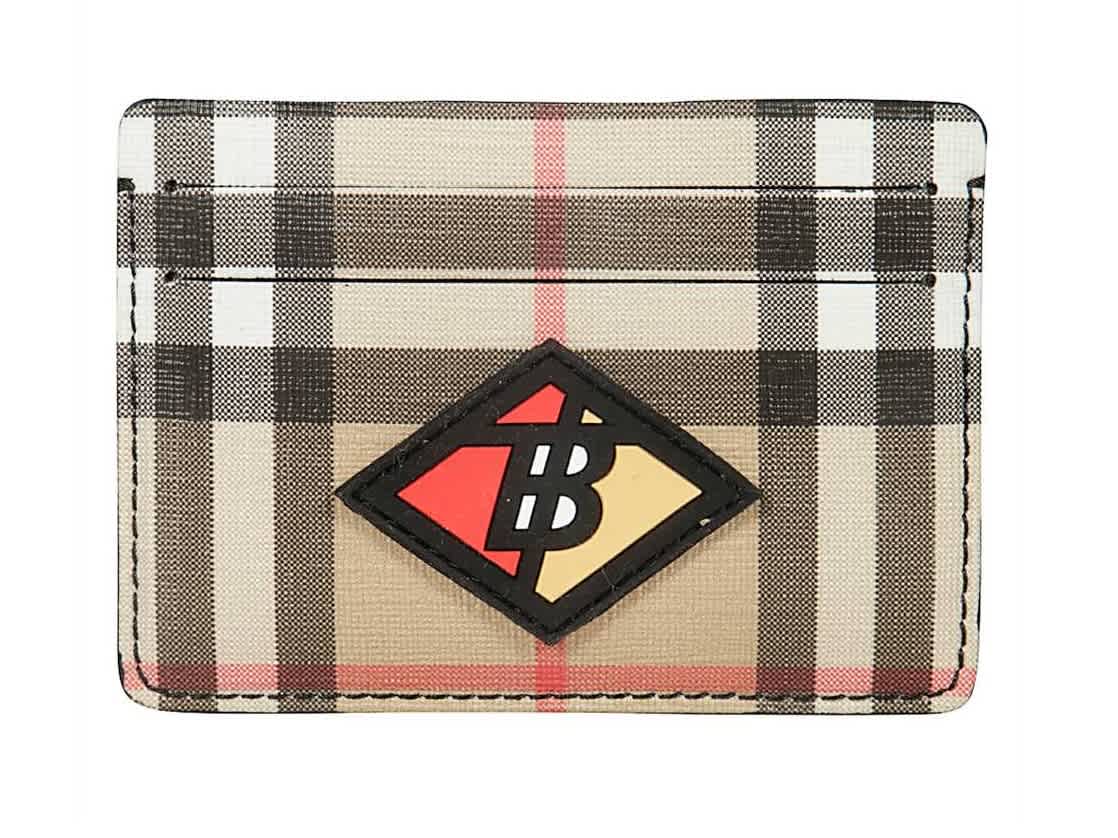 burberry vintage check card case