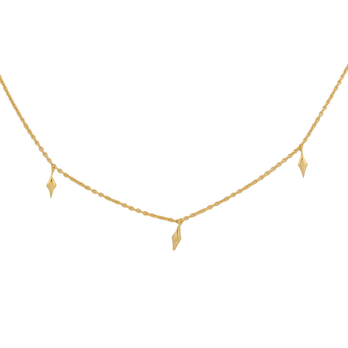 Diamanti Per Tutti Dainty Drops Necklace In Gold 65$