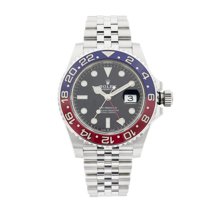 Preowned Rolex GMTMaster II GMT Pepsi Blue and Red Bezel Automatic Chronometer Black Dial Mens Watch 126710BLRO Preowned Rolex GMTMaster II GMT Pepsi Blue and Red Bezel Automatic Chronometer Black Dial Mens Watch 126710BLRO