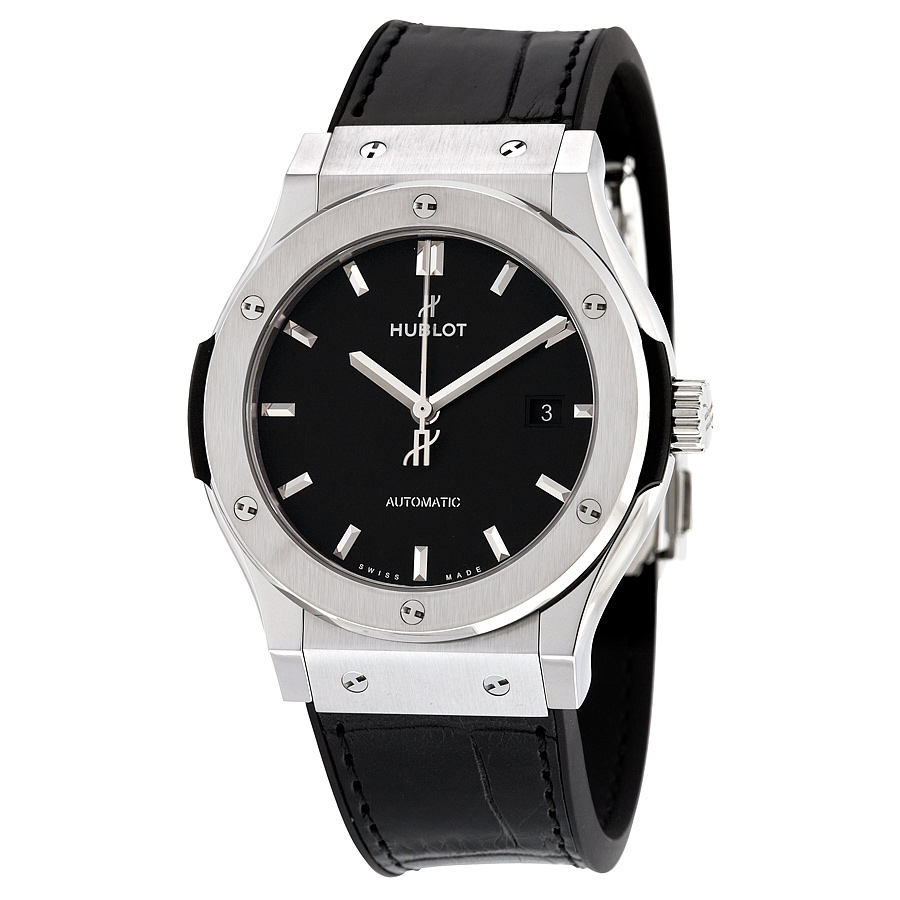 Pre-owned Hublot Classic Fusion Automatic Black Dial Mens Watch 542NX1171LR 4895$