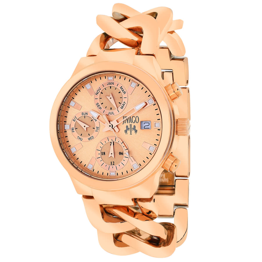 Jivago Levley Mini Multi-Function Rose Dial Ladies Watch JV1244 99$