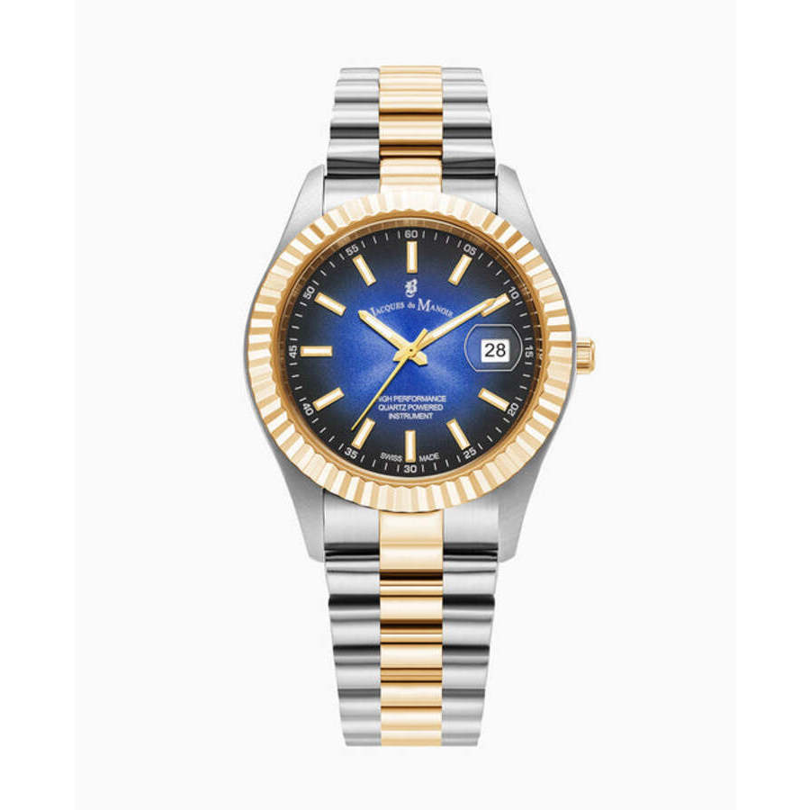 Jacques Du Manoir Inspiration Business Blue Dial Unisex Watch JWG03003 292$
