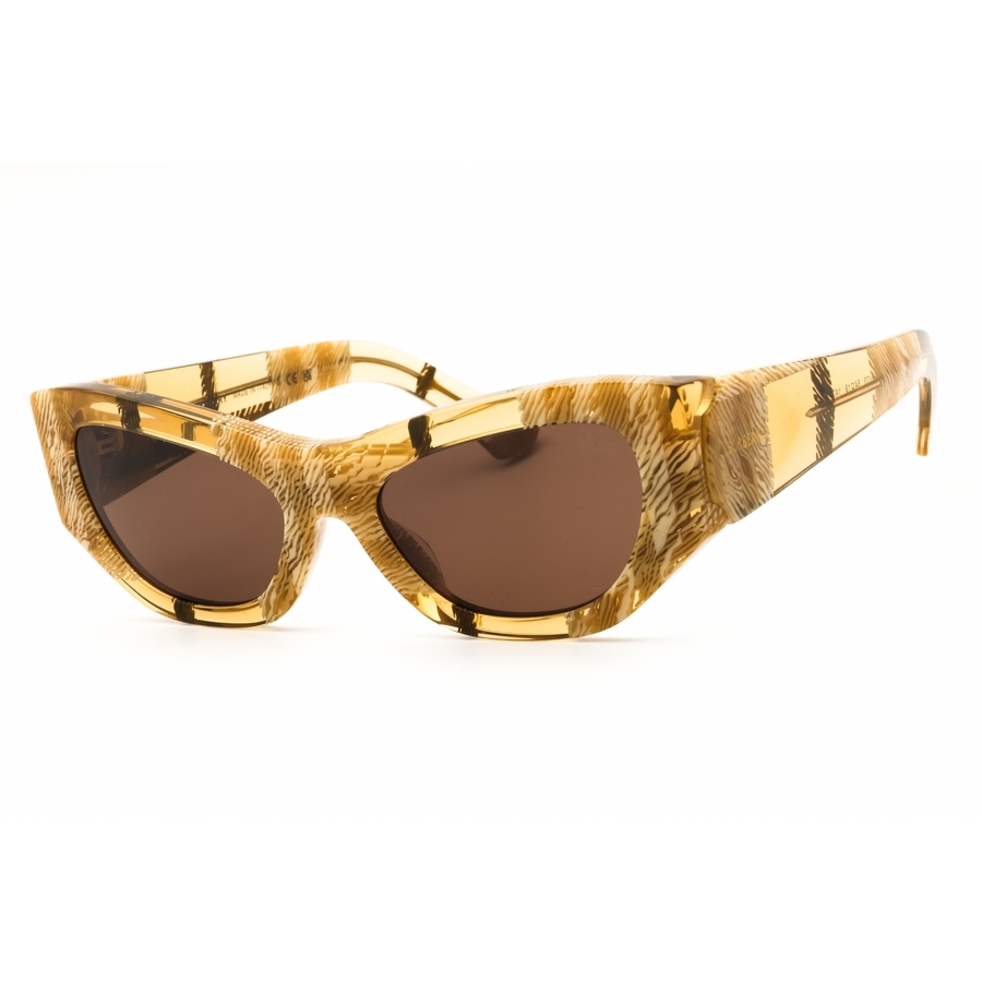Burberry BE4450U415773 Cat-Eye Check Pattern Sunglasses — Gold