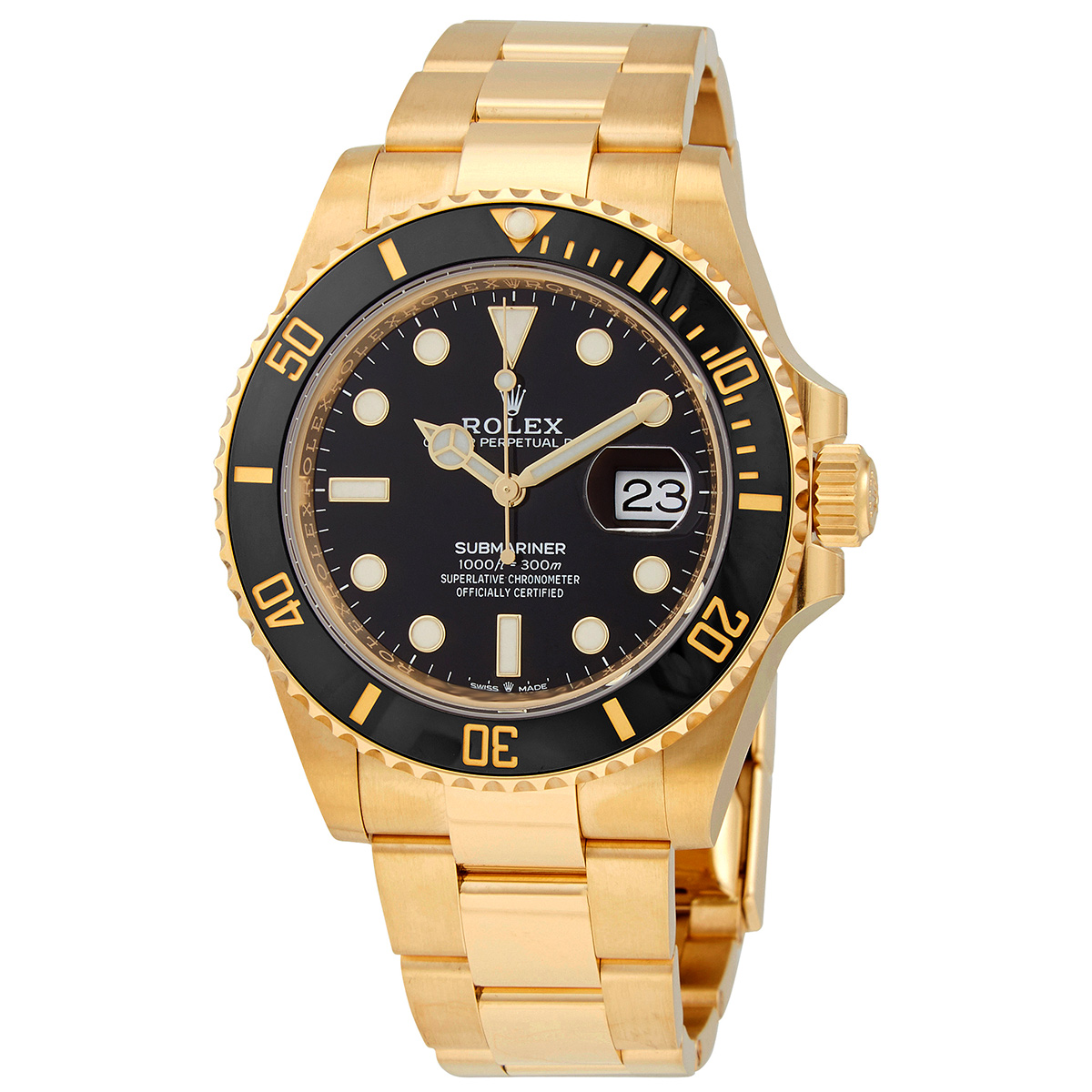 Preowned Rolex Submariner Black Dial Mens Watch M126618LN0002