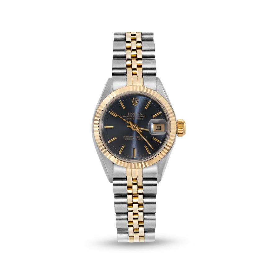 Preowned Rolex Datejust Automatic Chronometer Blue Dial Ladies Watch 69173 BLSJ