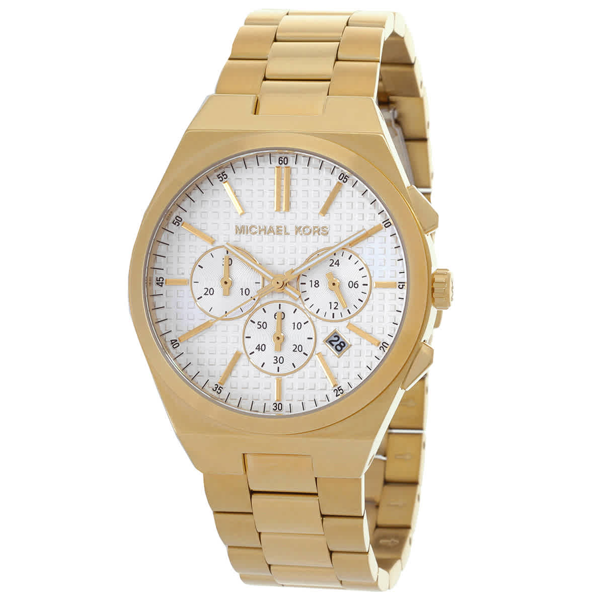 Michael Kors Lennox Chronograph Quartz White Dial Mens Watch MK9120 120$