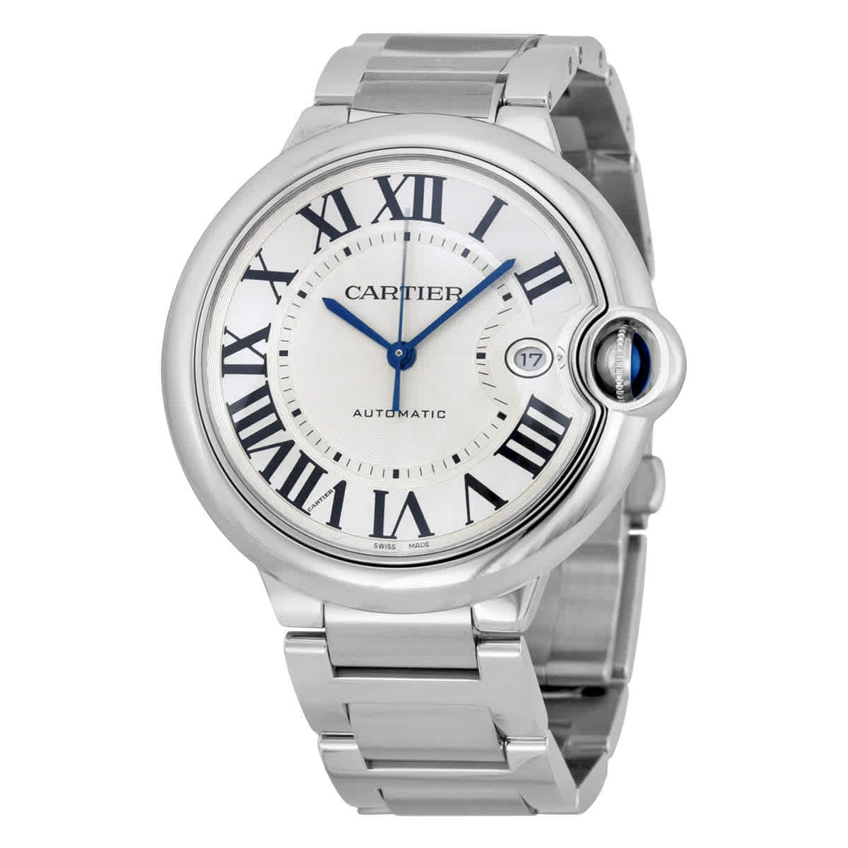 Cartier Ballon Bleu de Cartier Silver Opaline Dial Automatic Mens Watch W69012Z4