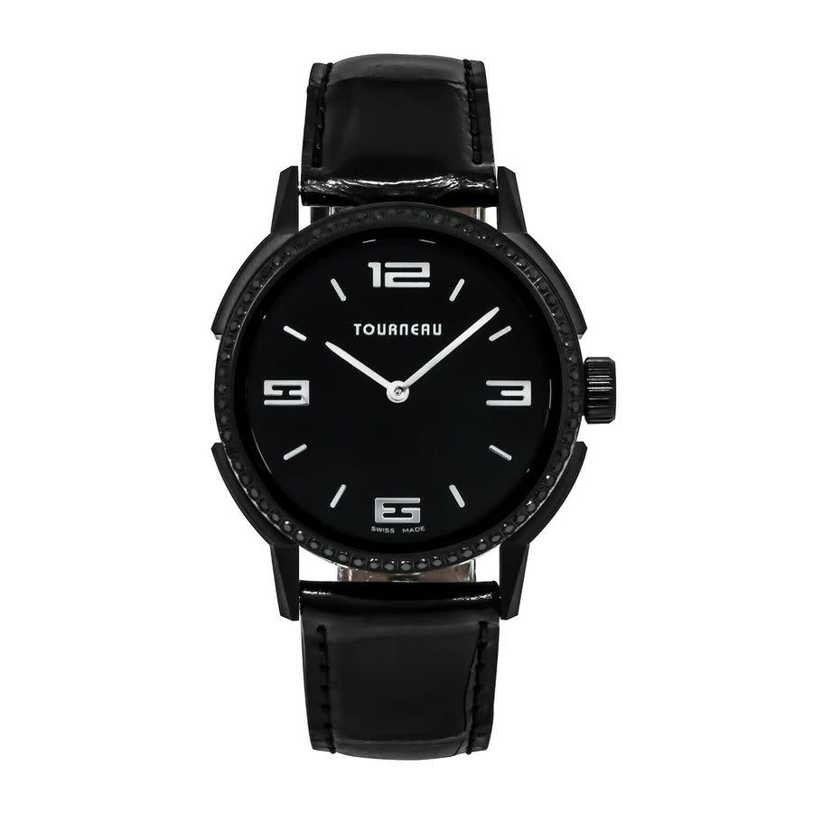 Pre-owned Tourneau Roventa Quartz Black Dial Unisex Watch TNY350709011