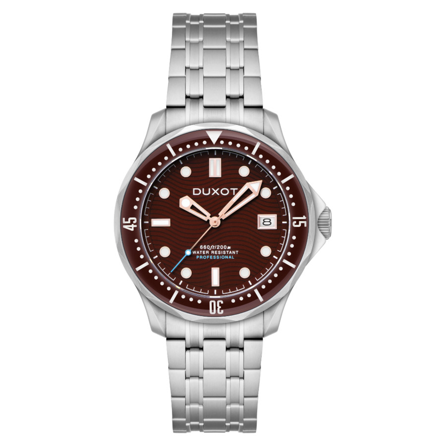 Duxot Henri Diver Automatic Brown Dial Mens Watch DX-2060-44 169$