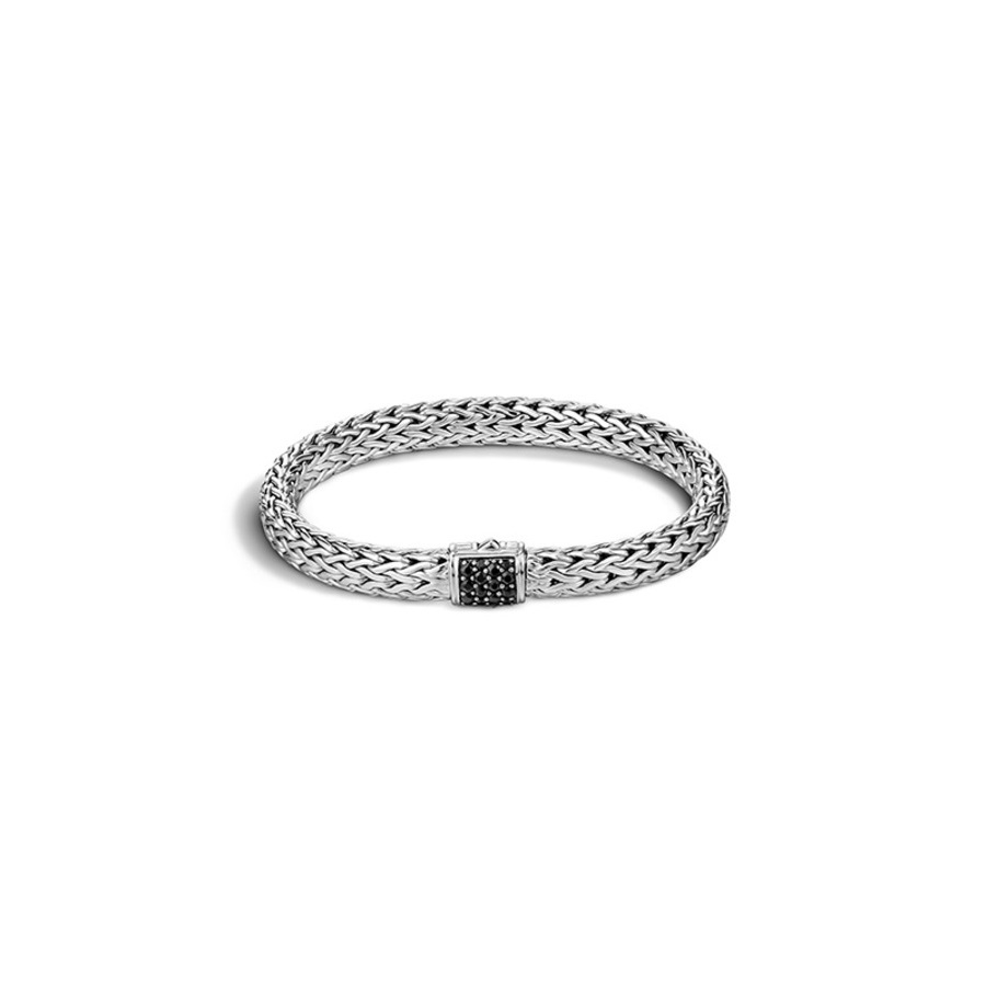 John Hardy Classic Chain Black Sapphire Sterling Silver Bracelet - Bbs90409blsxum 870$