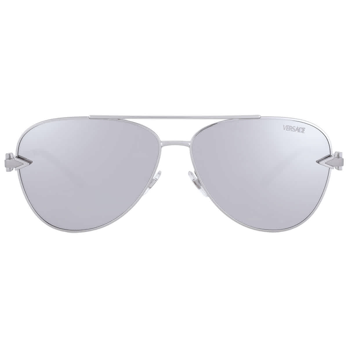 Versace Man Sunglass VE2283 -  Frame color: Silver, Lens color: Light Grey Mirror Silver 80