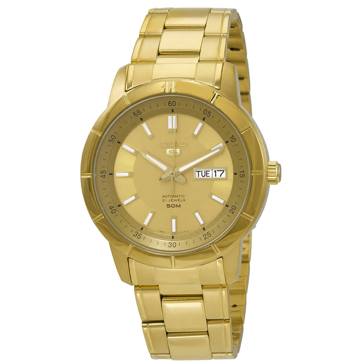 Seiko 5 Automatic Gold Dial Mens Watch SNKN62 219$