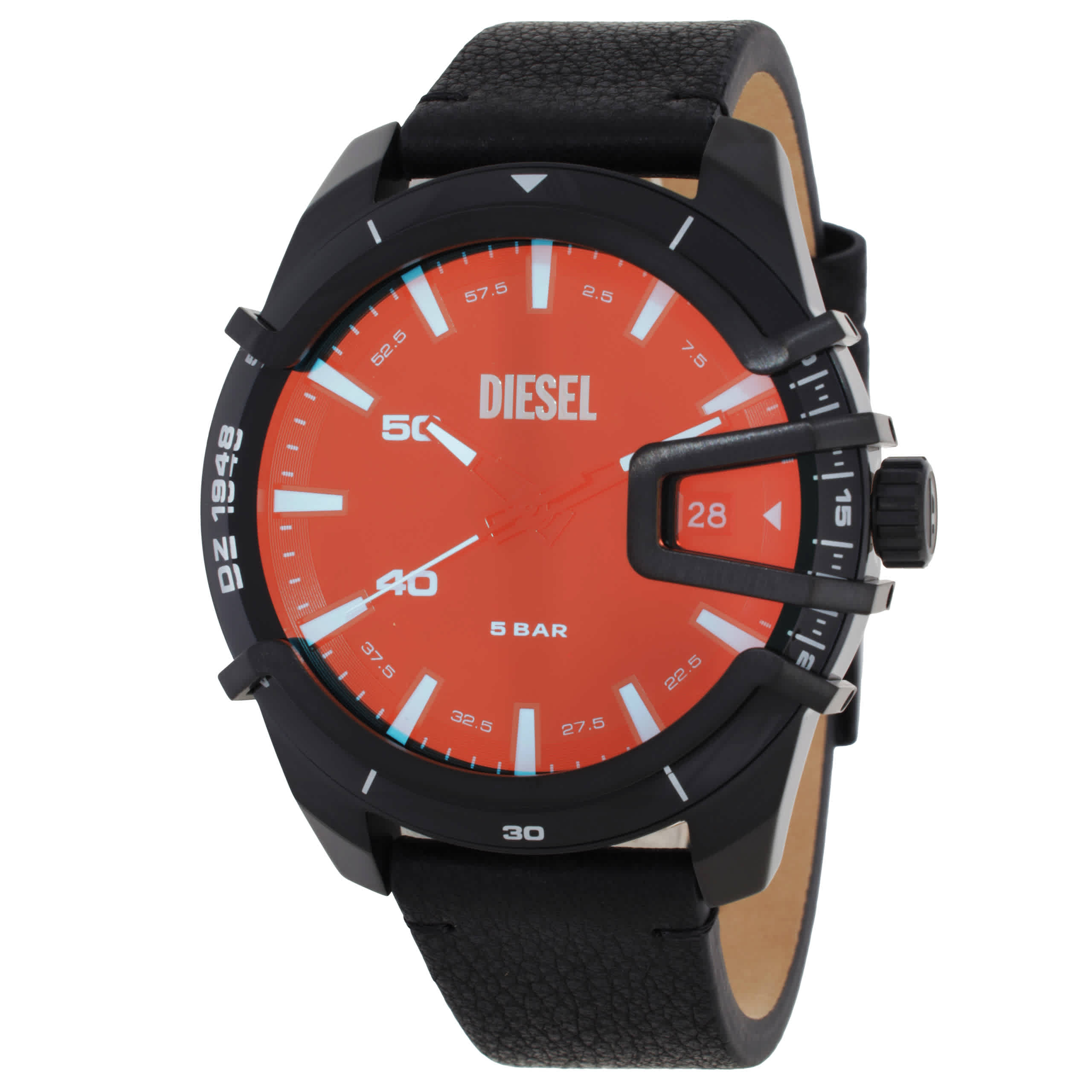 Diesel Caged Quartz Black Dial Mens Watch DZ1948 74$