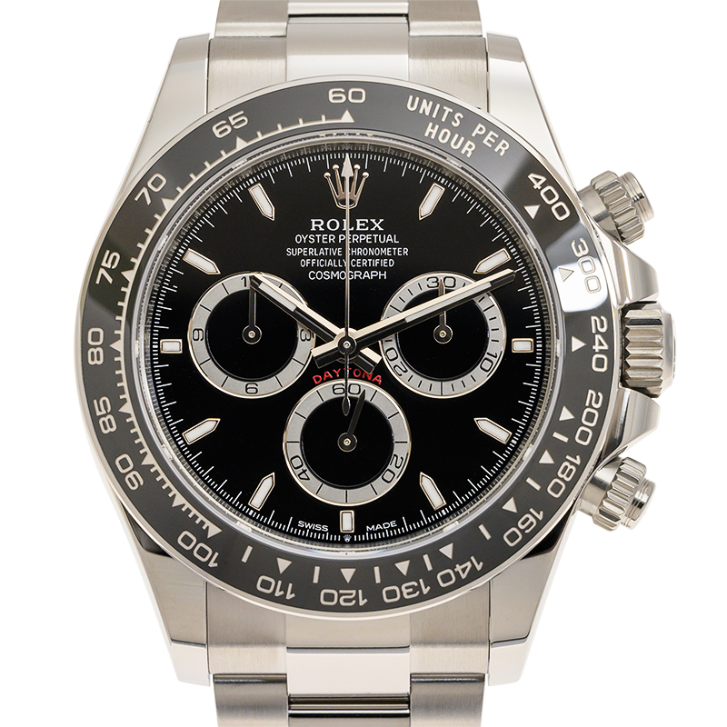 Preowned Rolex Daytona Chronograph Black Dial Mens Watch 126500LN0002