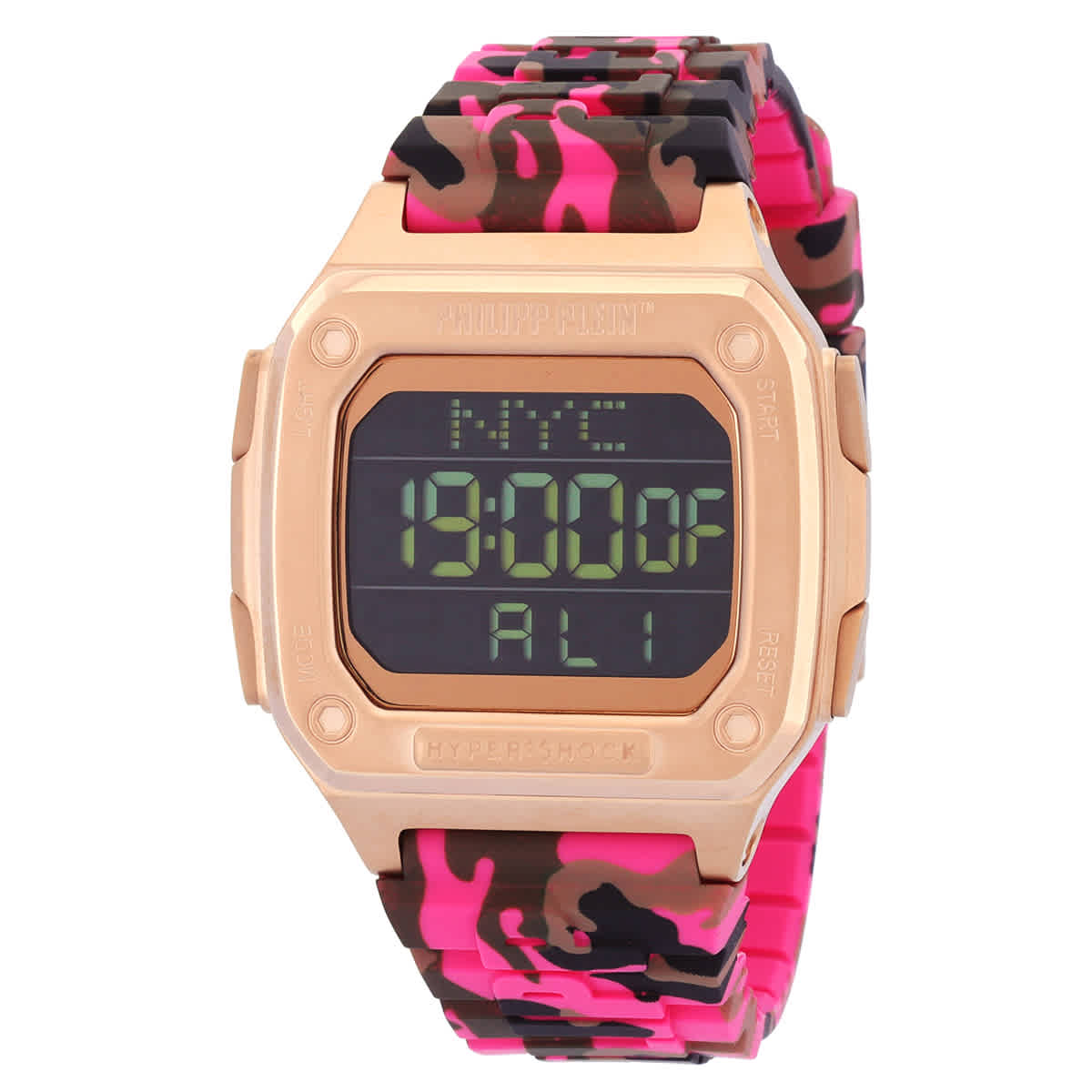 Philipp Plein Hyper Shock Quartz Digital Black Dial Unisex Watch PWHAA1622 129$