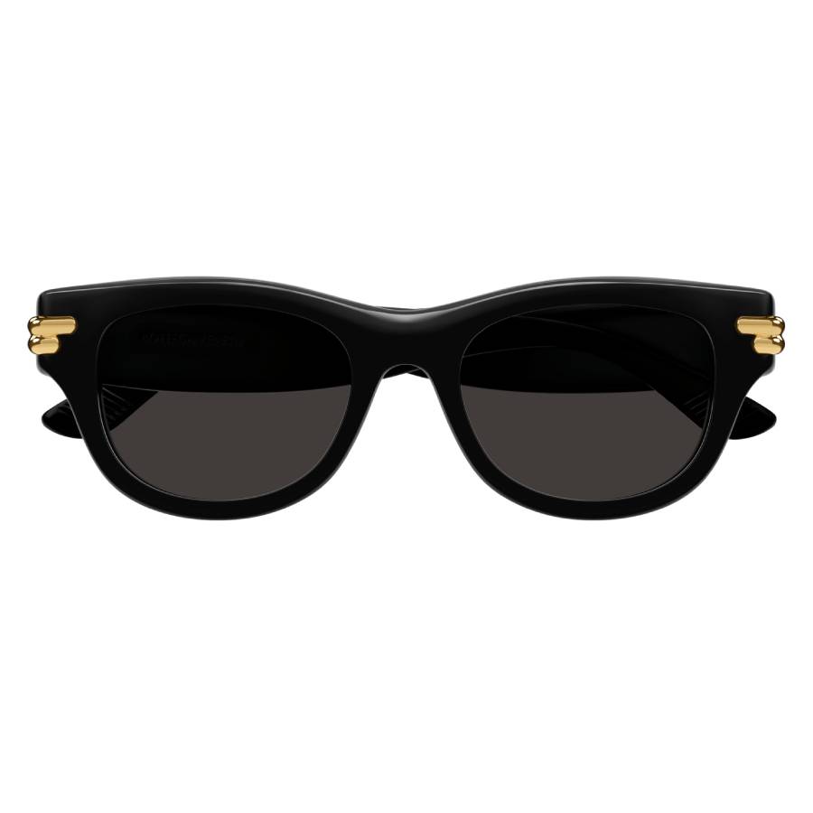 Bottega Veneta Grey Square Unisex Sunglasses BV1323SK 001 52