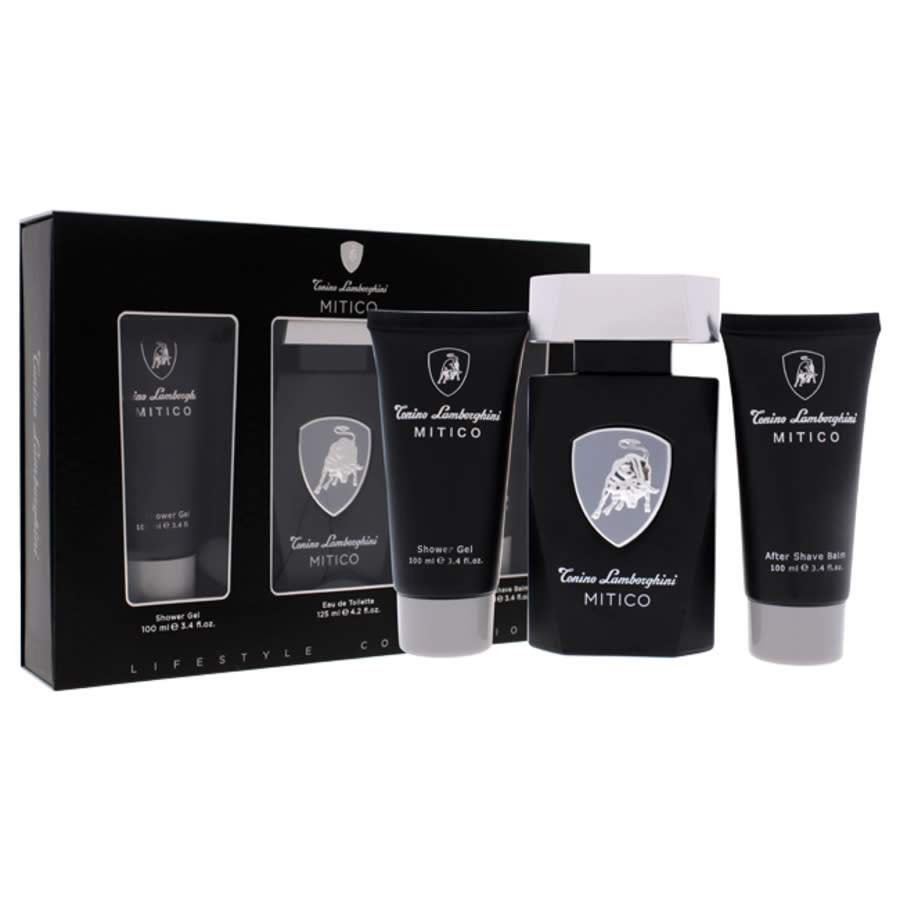 Mitico by Tonino Lamborghini for Men - 3 Pc Gift Set 42oz EDT Spray 34oz Shower Gel 34oz After Shave Balm 18$
