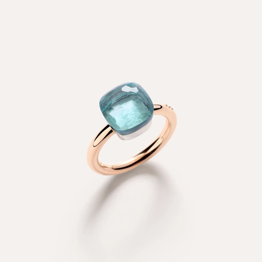 Pomellato Ring Nudo Classic Blue Topaz Size 52 - Size 6 - PAA1100_O6000_000OY