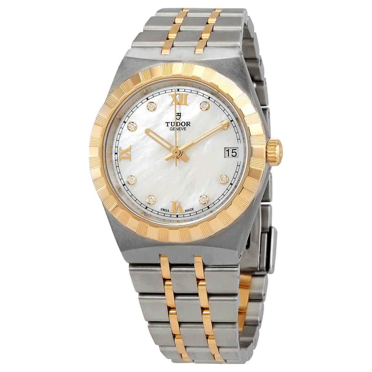 Tudor Royal Automatic Diamond Mother of Pearl Dial Unisex Watch M28403-0007
