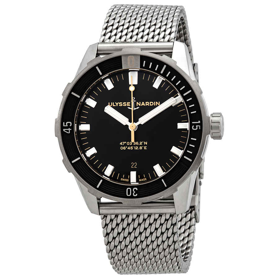 Ulysse Nardin Diver Automatic Black Dial Mens Watch 8163-175-7MIL/92
