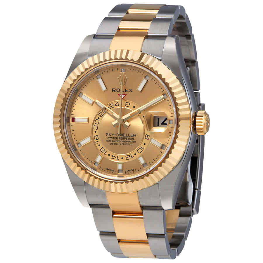 Rolex Oyster Perpetual SkyDweller Champagne Dial Automatic Mens Watch 326933CSO