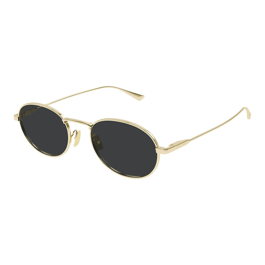 Saint Laurent Unisex Gold Oval Sunglasses SL 799 003 52