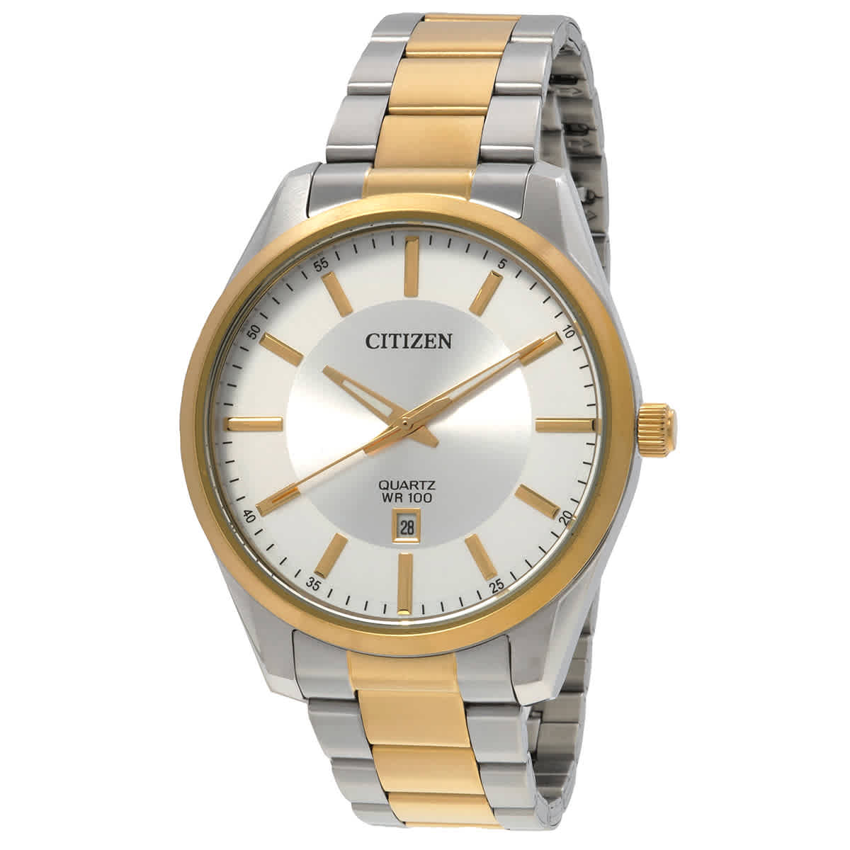 Citizen Quartz Silver Dial Two-Tone Mens Watch BI1036-57A 89$