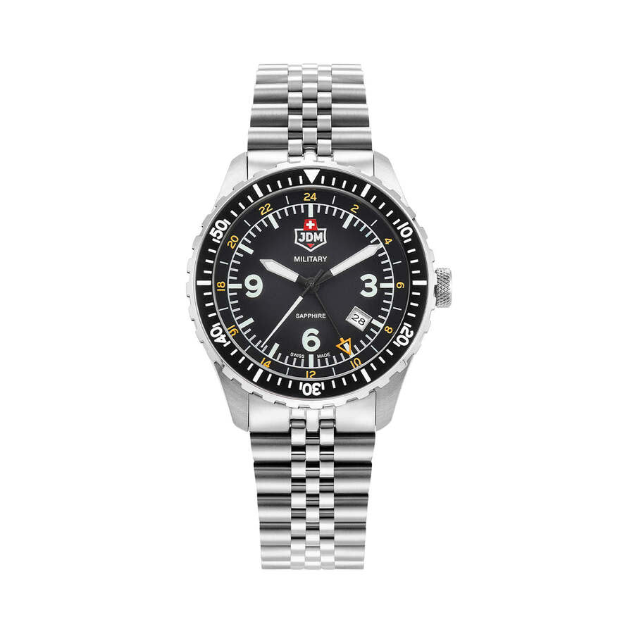 JDM Military Wingman Black Dial Mens Watch JDM-WG028-03