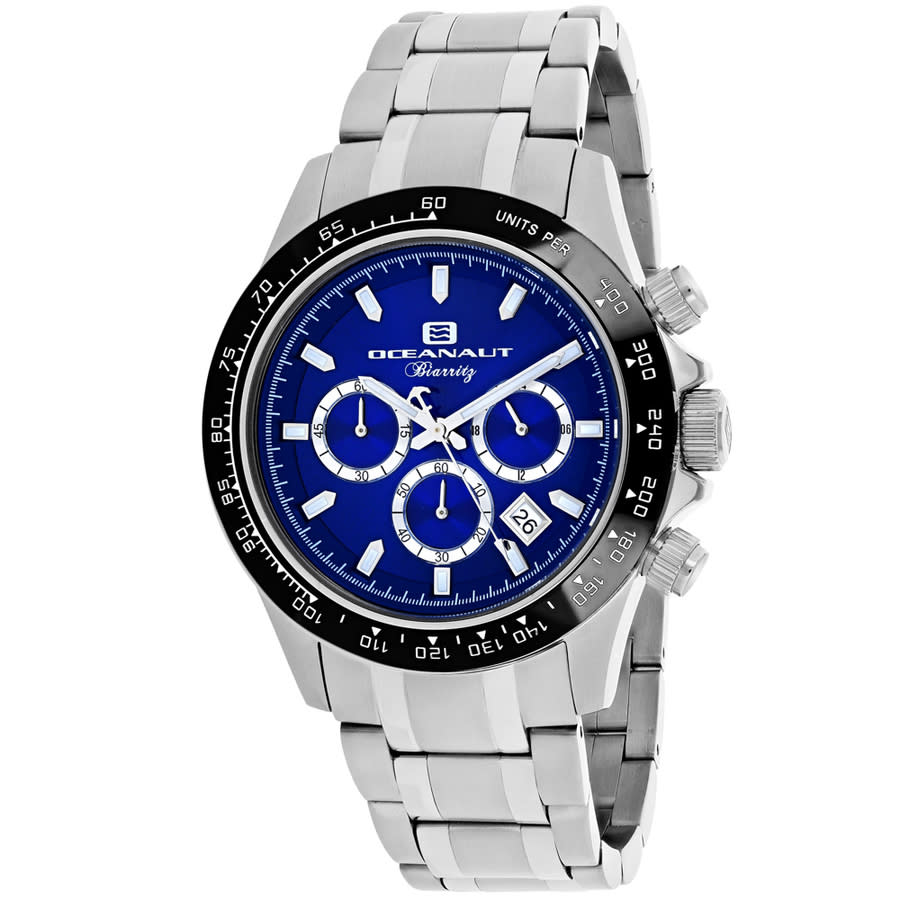 Oceanaut Biarritz Chronograph Quartz Blue Dial Mens Watch OC6113