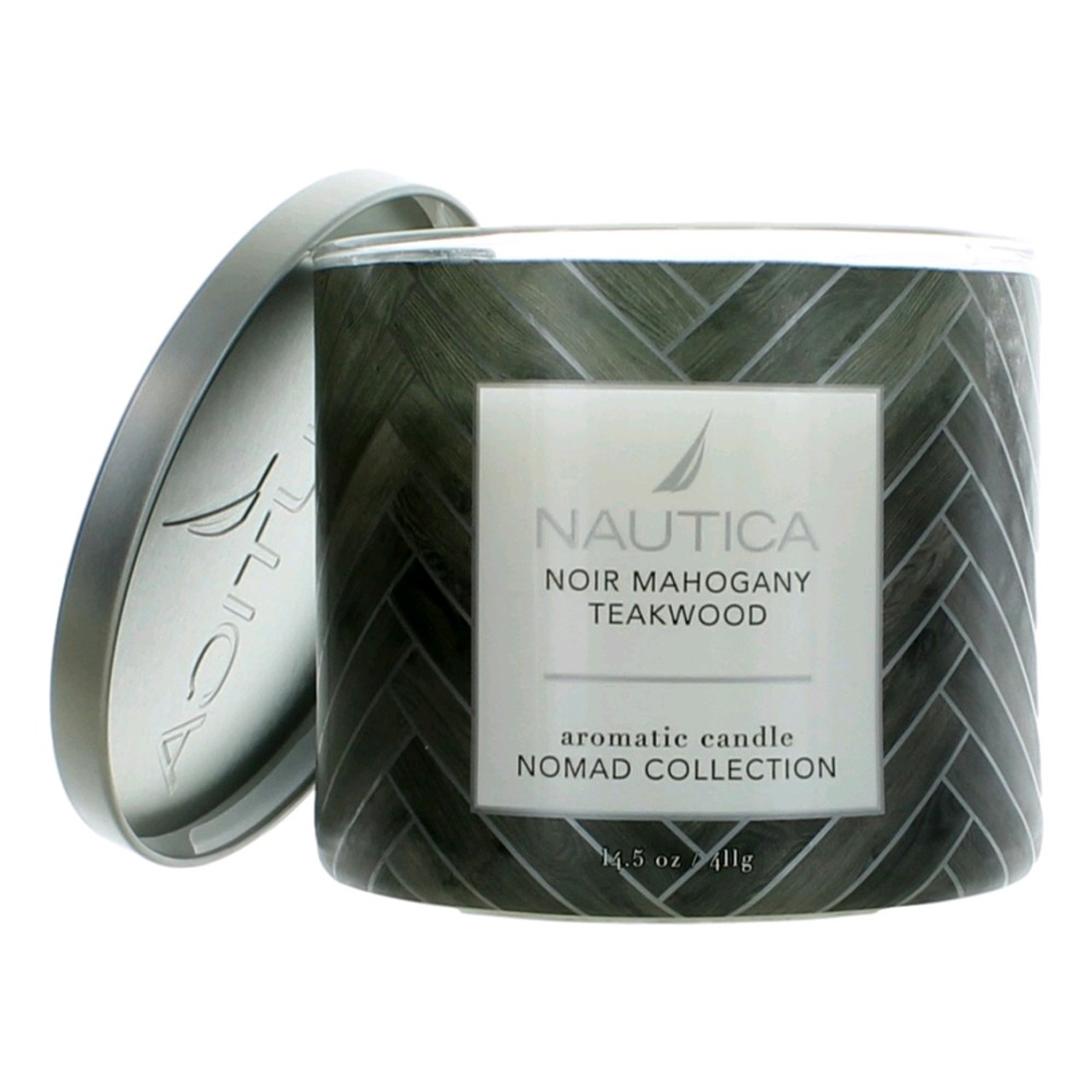 Nautica Unisex Noir Mahogany Teakwood 145 oz Scented Candle 810044120271 16$
