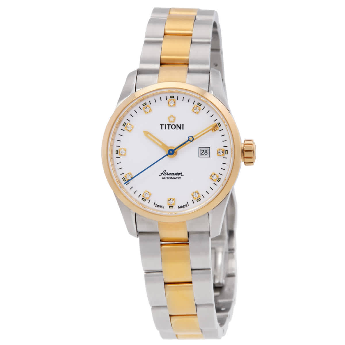 Titoni Airmaster Automatic White Dial Ladies Watch 23743 SY-582