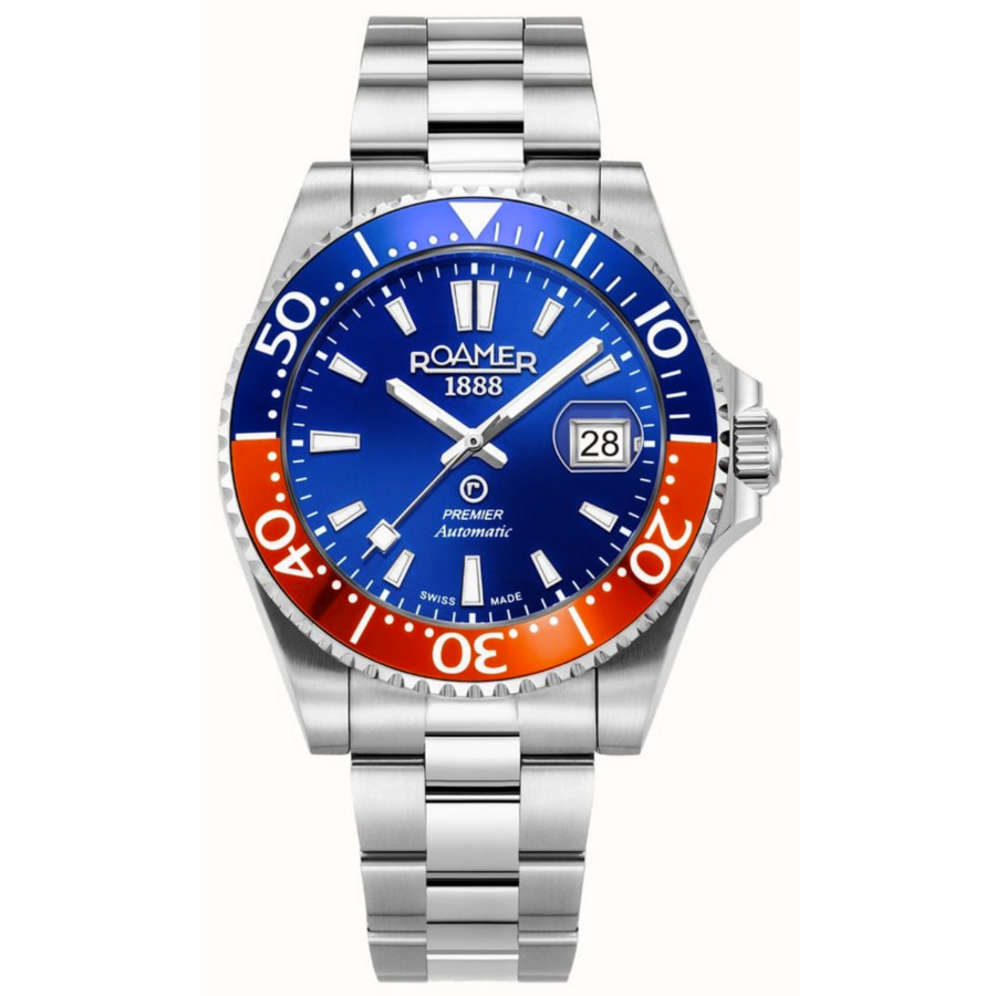 Roamer Premier Blue Dial Mens Watch 986983 41 45 20
