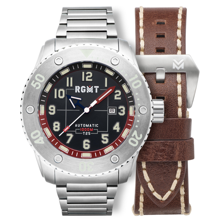 RGMT All-Brite Tritium Black Dial Mens Watch RG-8047-22