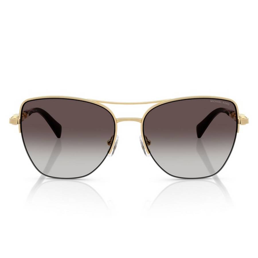 Michael Kors Woman Sunglass Dorado Beach - Frame color: Yellow Gold Shiny, Lens color: Dark Grey Gradient