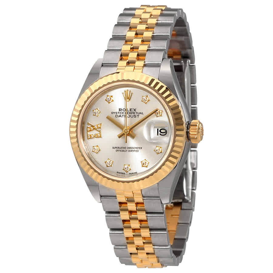 Rolex LadyDatejust Silver Diamond Dial Automatic Ladies Watch 279173SDRJ