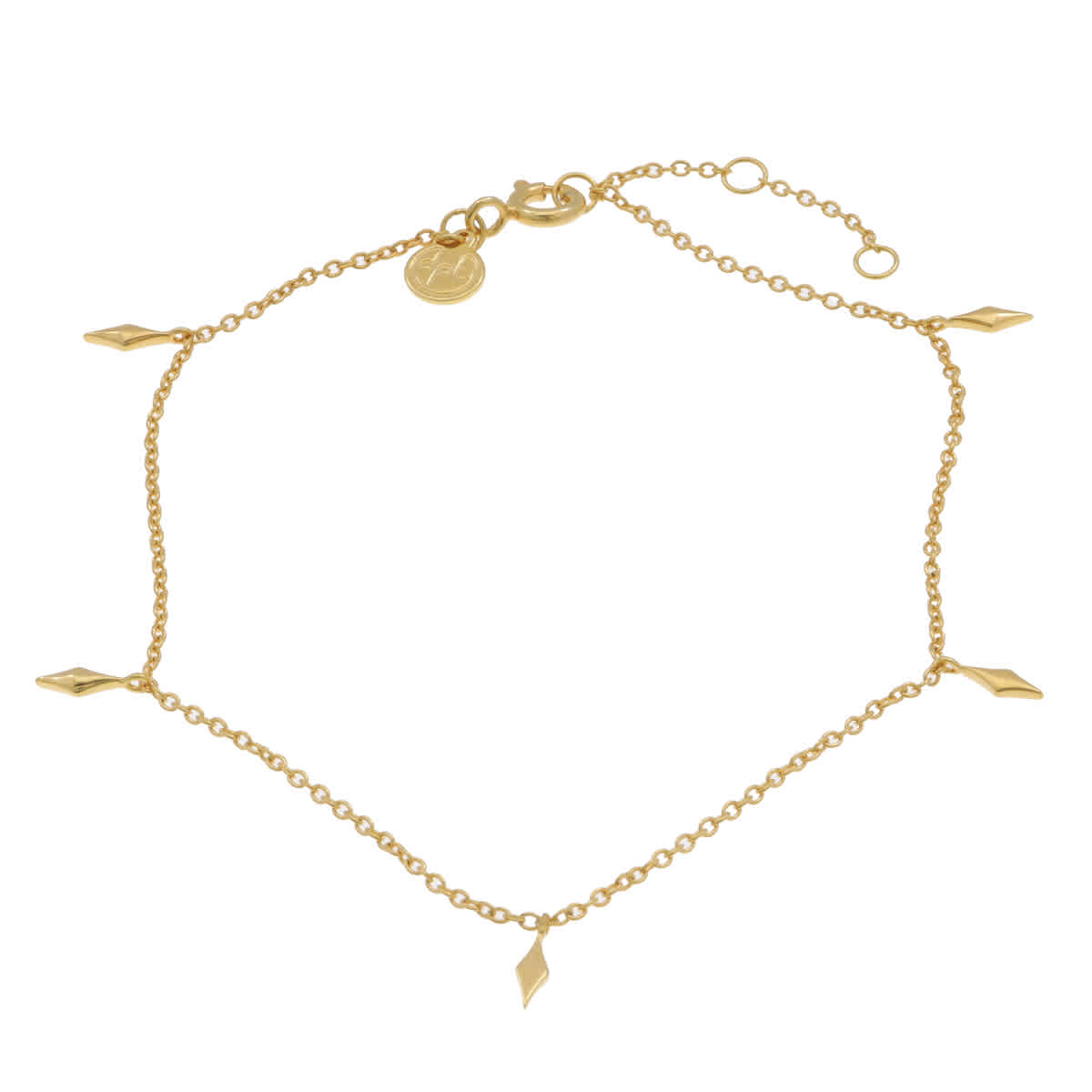 Diamanti Per Tutti Gold Drop Anklet Bracelet 47$