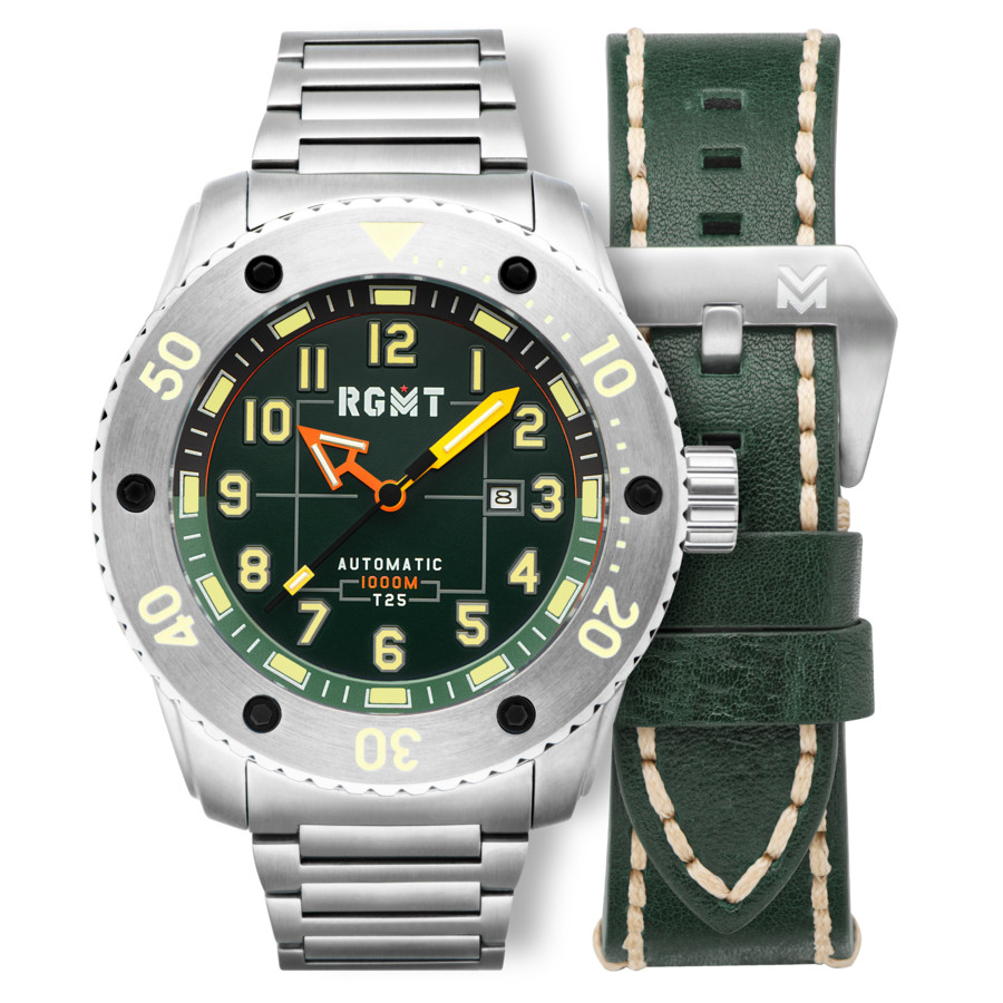 RGMT All-Brite Tritium Green Dial Mens Watch RG-8047-33 440$