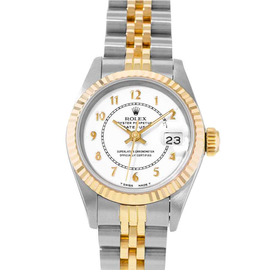 Preowned Rolex Datejust 26 Automatic Chronometer White Dial Ladies Watch 69173 WAJ