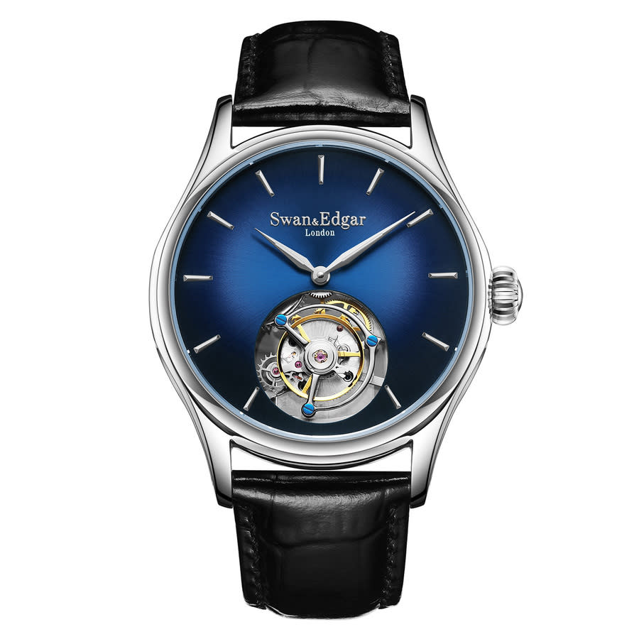 Swan & Edgar Tourbillon Blue Dial Mens Watch SE0070T