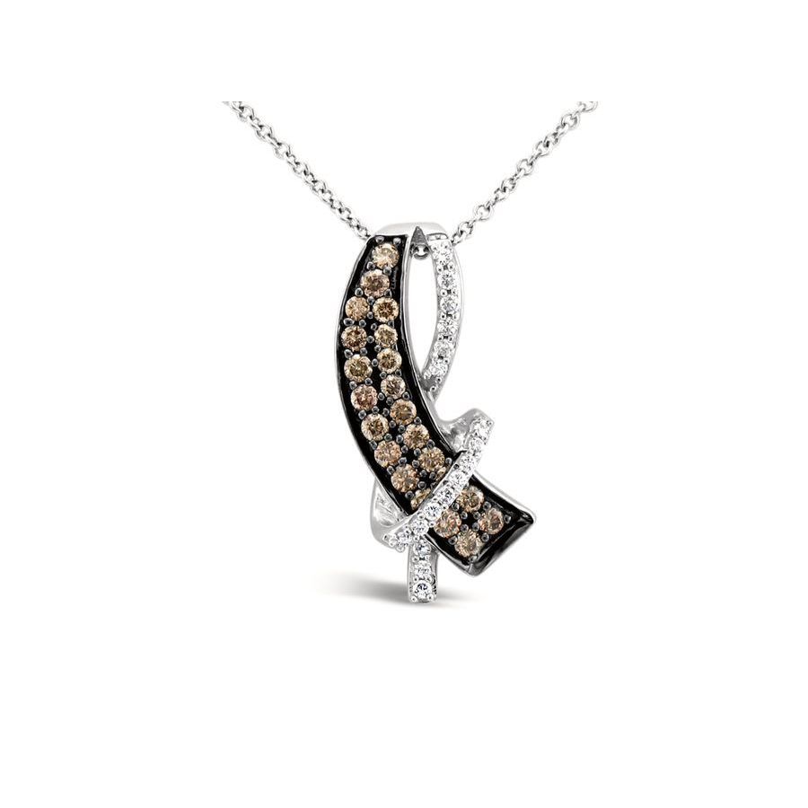 Le Vian Ladies Chocolate Diamonds Necklaces set in 14K Vanilla Gold 505$