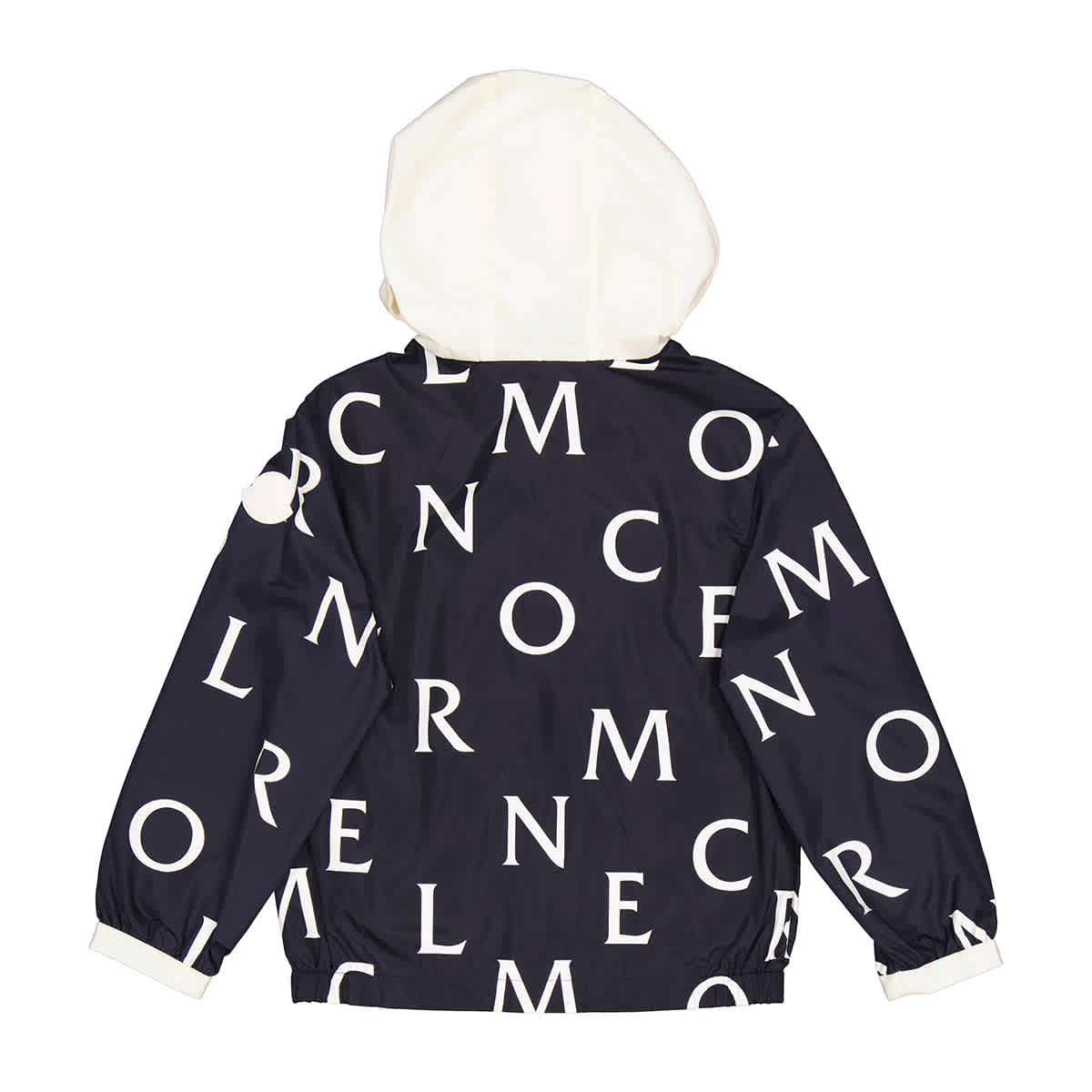 Moncler Kids Navy Jiro Monogram-Print Nylon Jacket | eBay